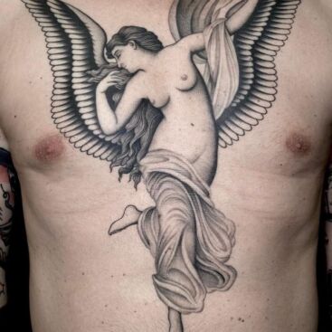 Angel Tattoo Design at best price in New Delhi by Tattoo By Dev  ID  6712718648