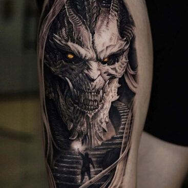 Tattoo uploaded by Nikki  His inner demon  Tattoodo